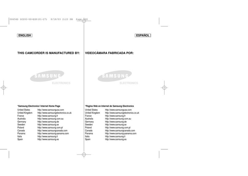 Samsung SC-D93 Owner's instruction book