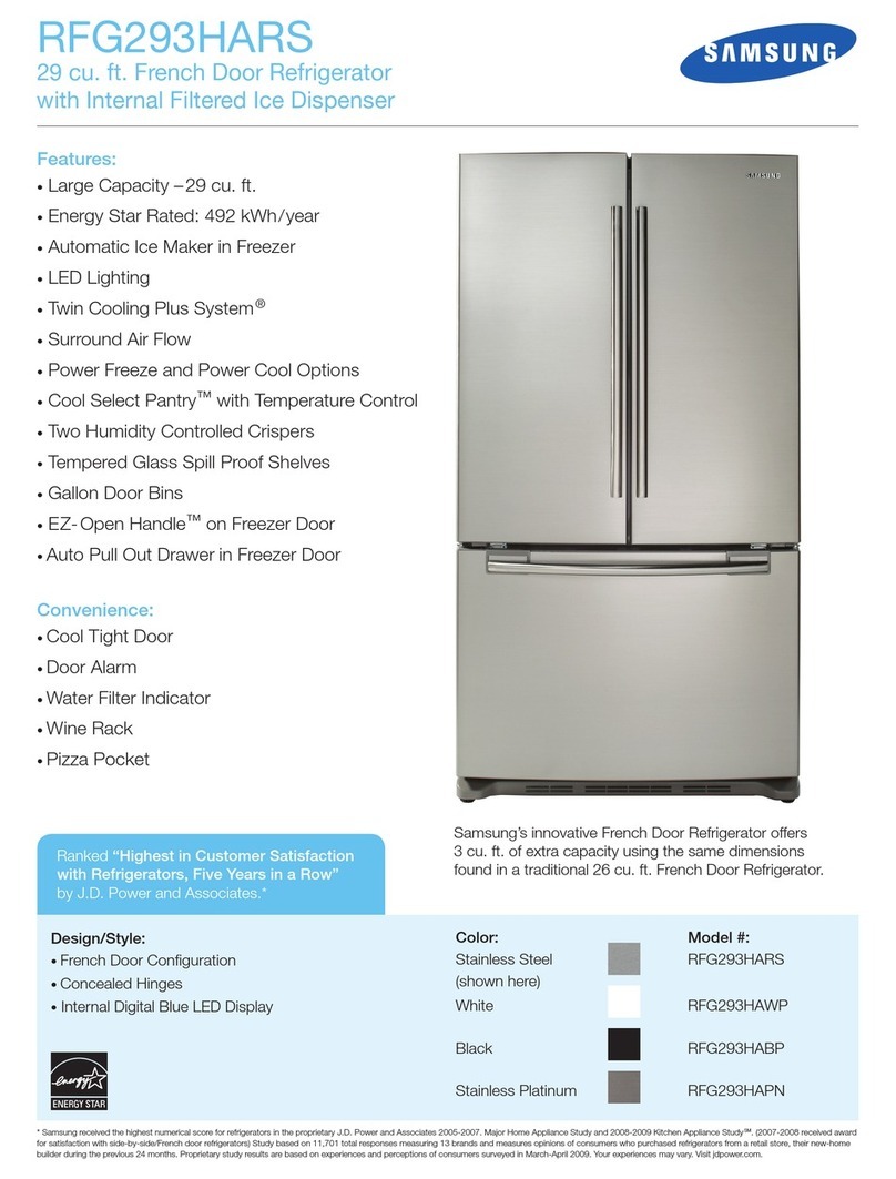 Samsung RFG293HARS User manual