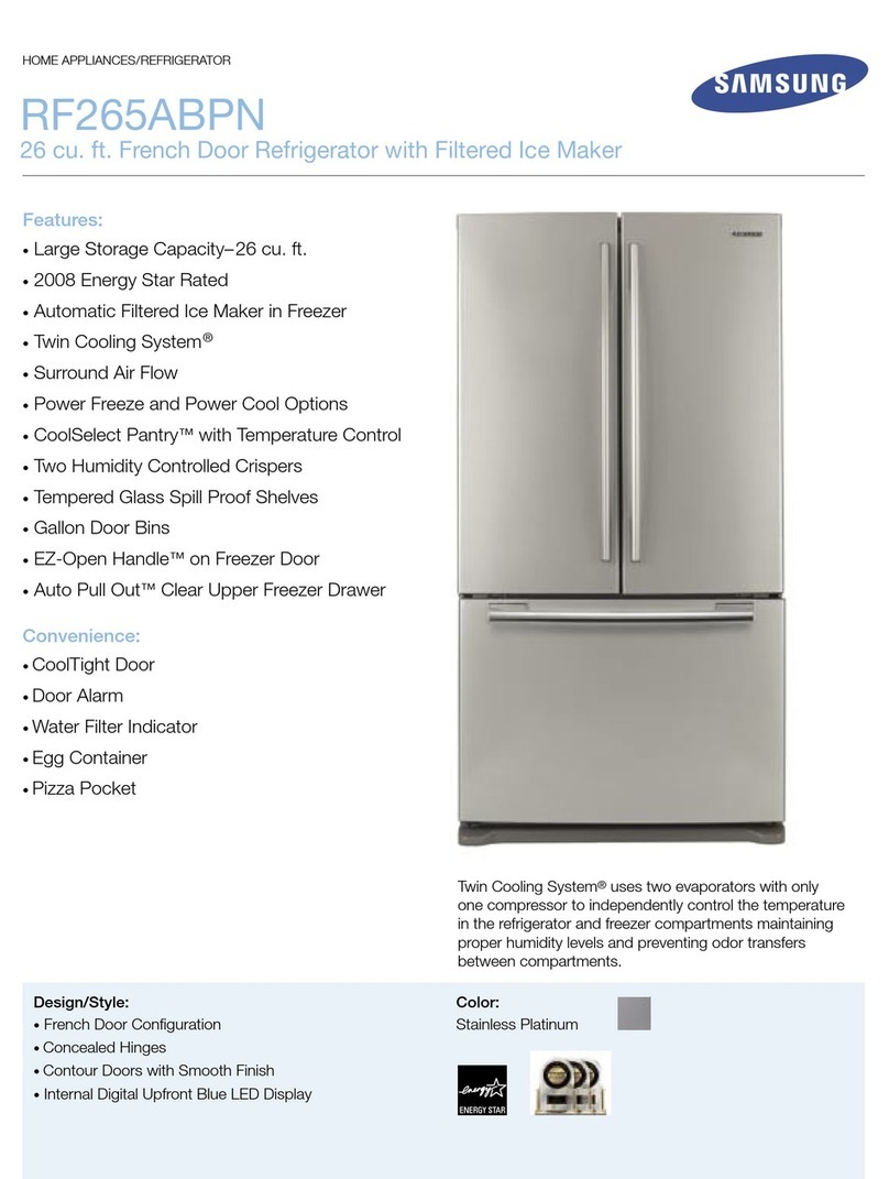 Samsung RF265ABPN User manual