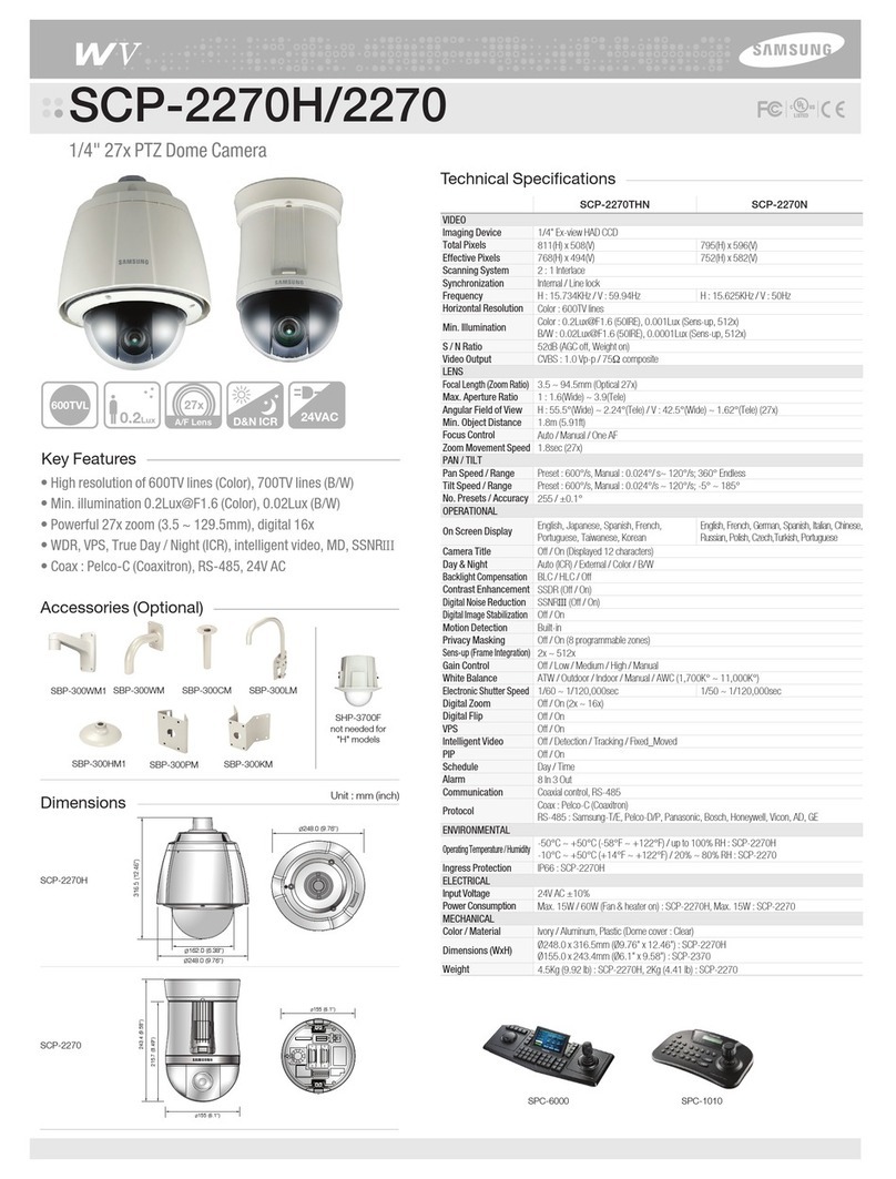 Samsung WV SCP-2270H Technical specifications