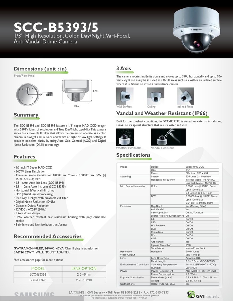 Samsung SCC-B5393 User manual
