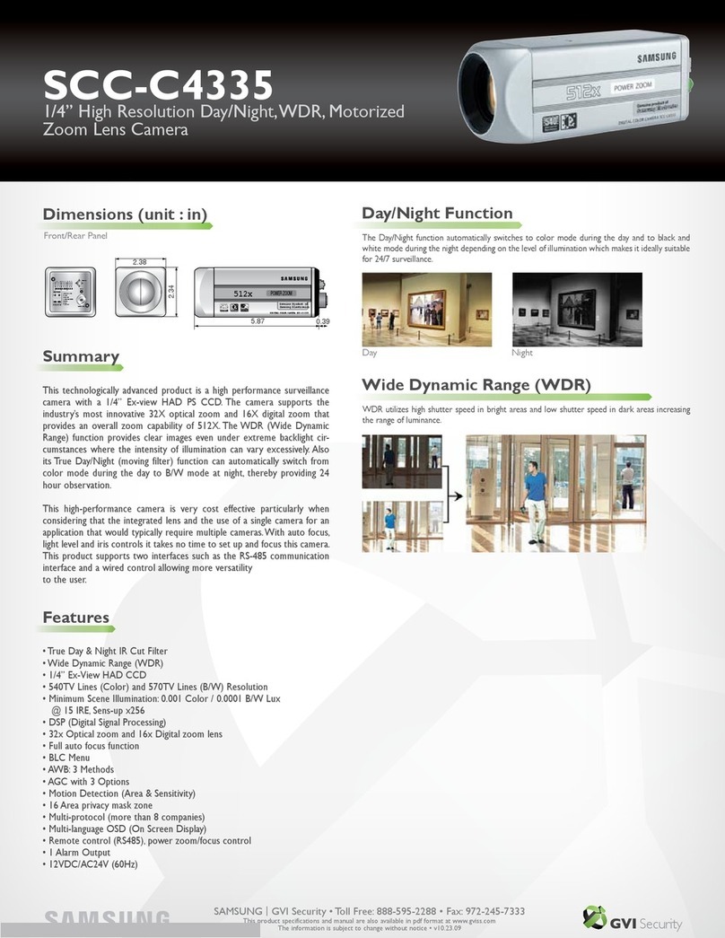 Samsung SCC-C4335 Specifications