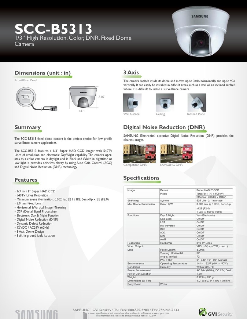 Samsung SCC-B5313 User manual