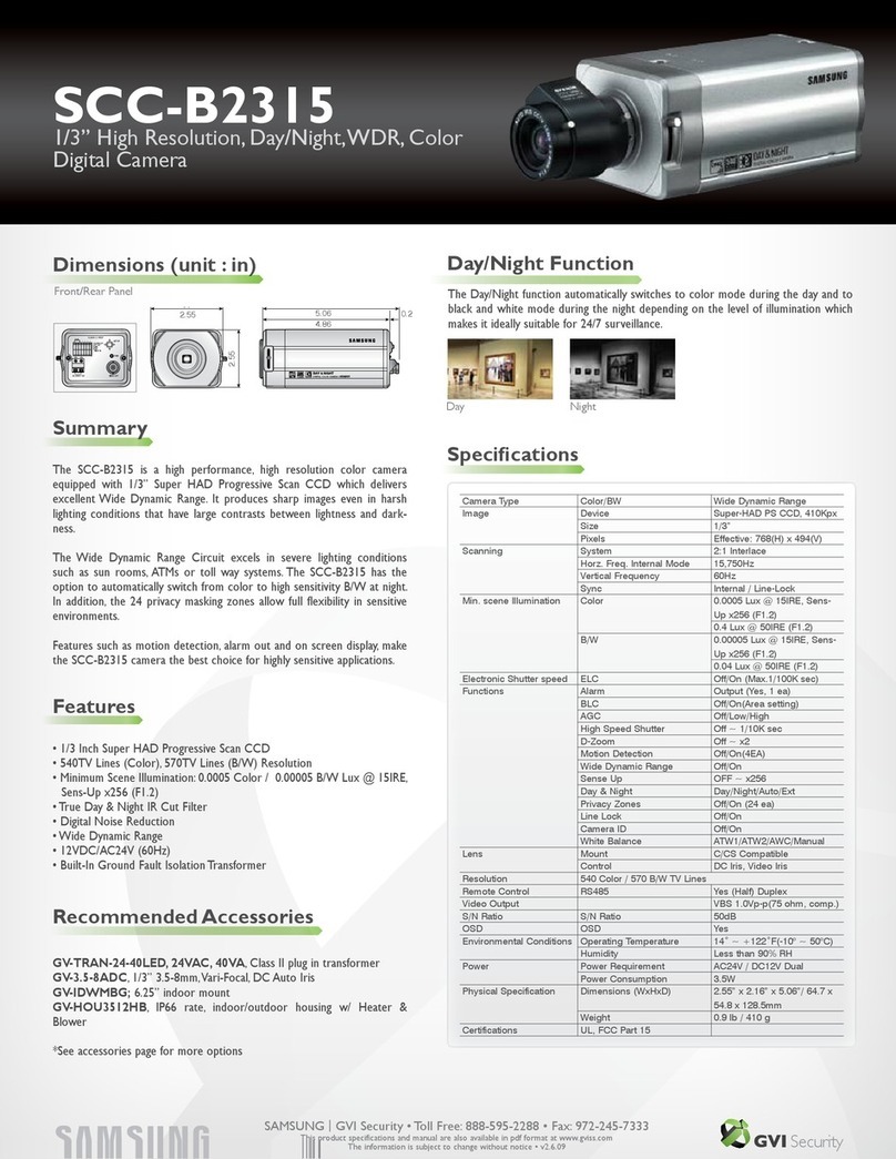 Samsung SCC-B2315 User manual Samsung SCC-B2315 User manual