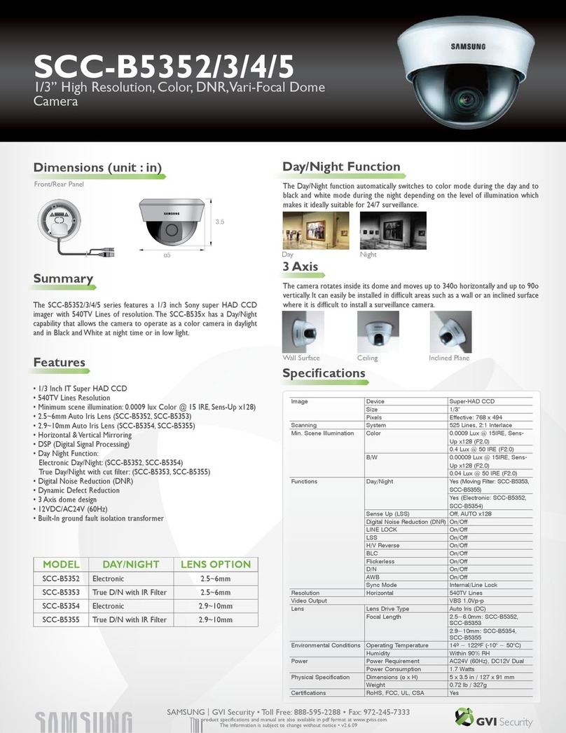 Samsung SCC-B5354 User manual