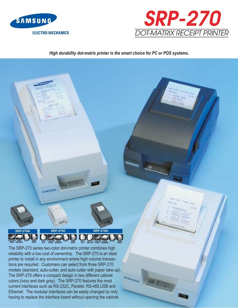 Samsung Bixolon SRP-270 User manual Samsung Bixolon SRP-270 User manual