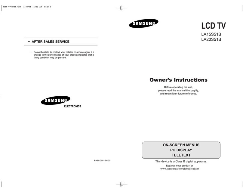 Samsung LA15S51B Owner's instructions