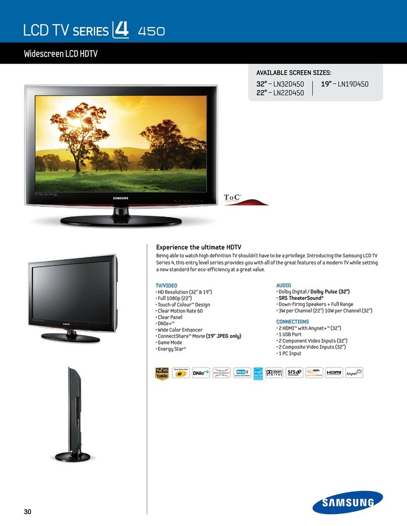 Samsung LN22D450 User manual