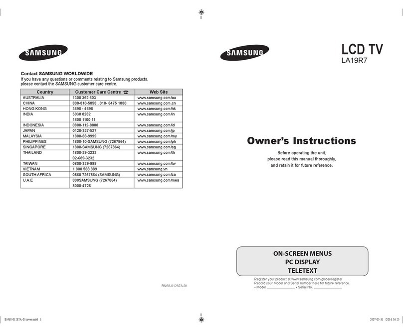 Samsung LA19R7 User manual