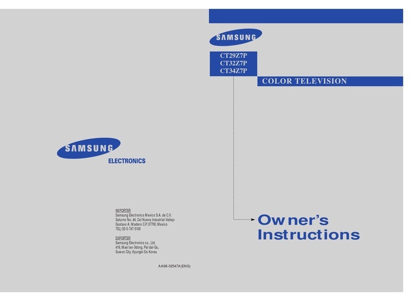 Samsung CT29Z7 User manual