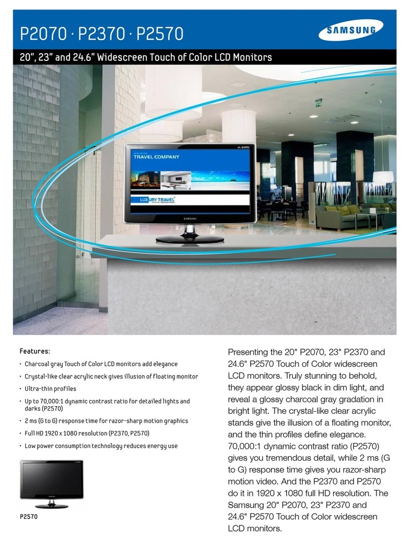 Samsung SyncMaster P2070 User manual