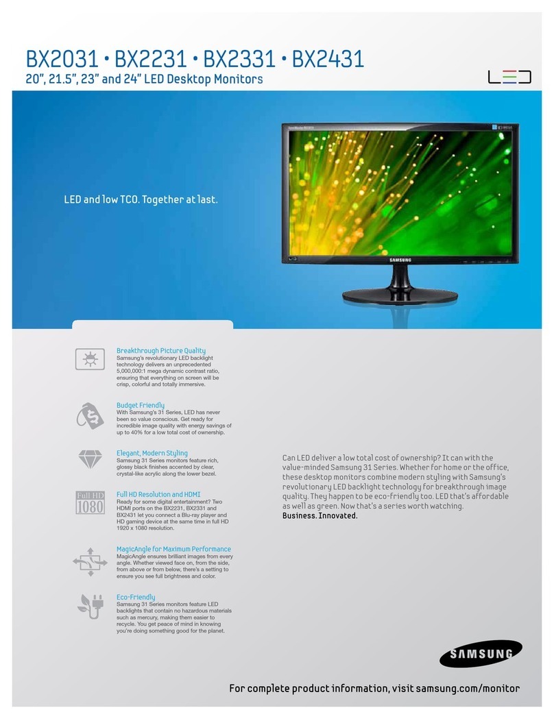 Samsung SyncMaster BX2031 User manual