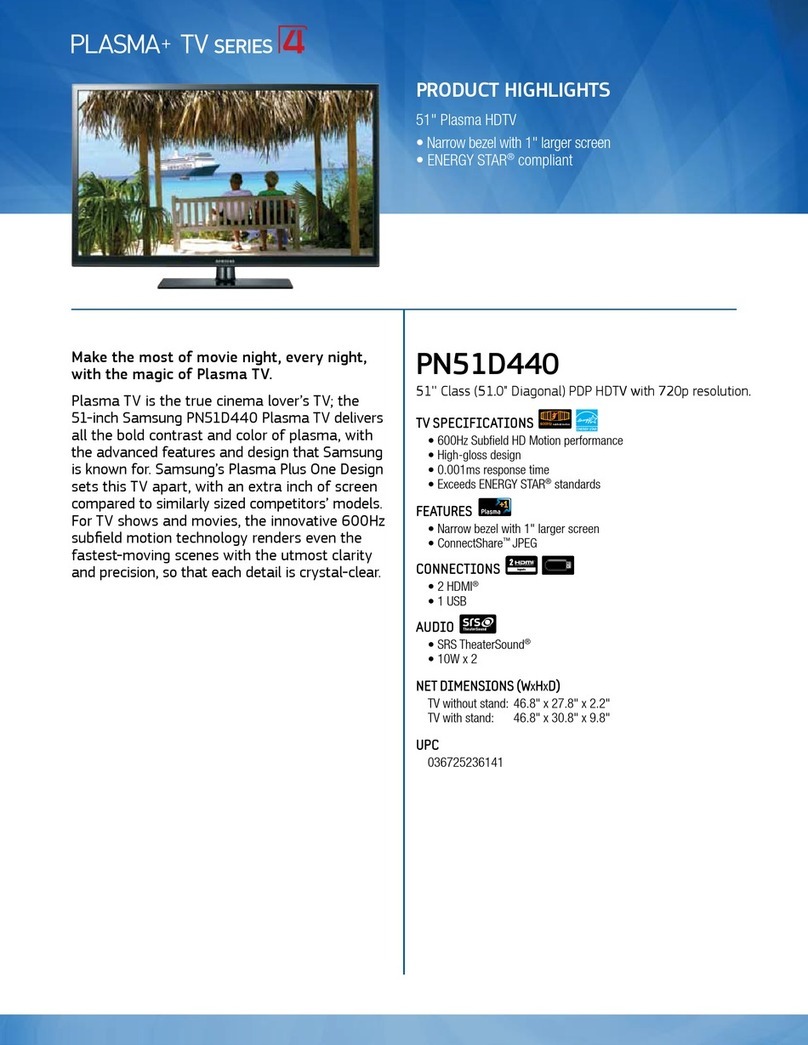 Samsung PN51D440 User manual