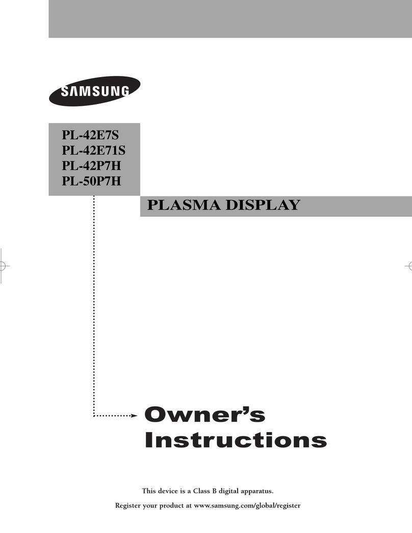 Samsung PL-42E71S User manual