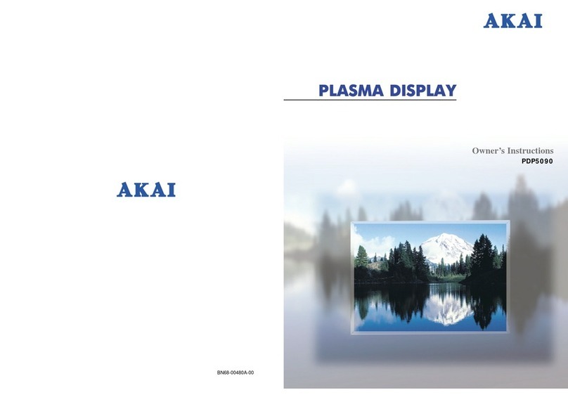 Akai PDP5090 User manual