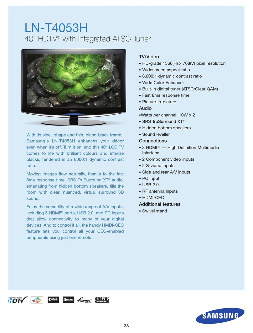 Samsung LN-T4053H User manual
