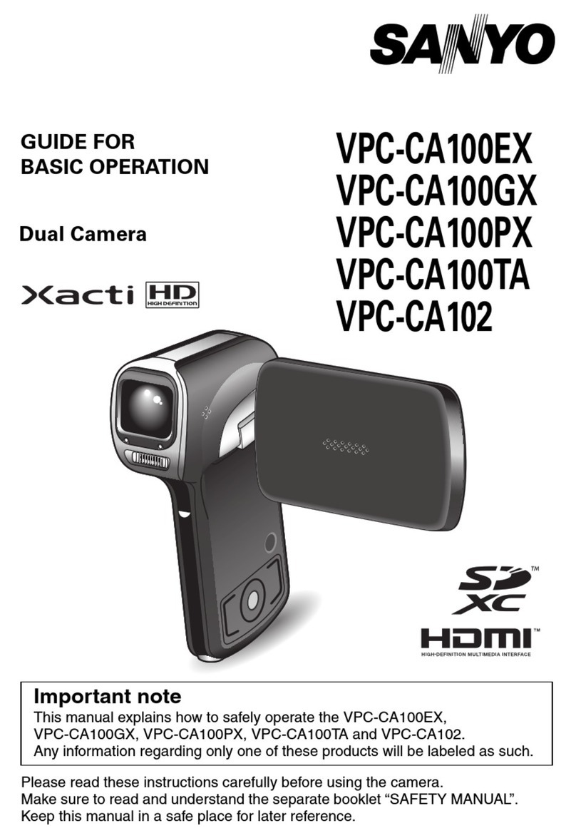 Sanyo Xacti VPC-CA102 Assembly instructions Sanyo Xacti VPC-CA102 Assembly instructions