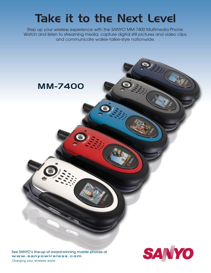 Sanyo MM-7400 - Cell Phone - Sprint Nextel User manual