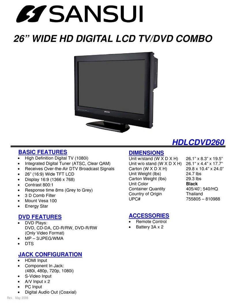 Sansui HDLCDVD260 User manual