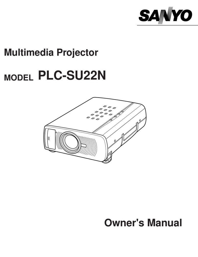 Sanyo PLC-SU22N User manual