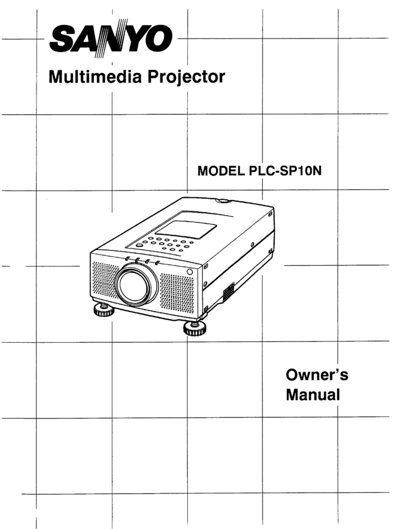 Sanyo PLC-SP10N User manual Sanyo PLC-SP10N User manual
