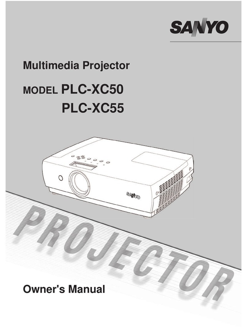 Sanyo XC50 - PLC XGA LCD Projector User manual