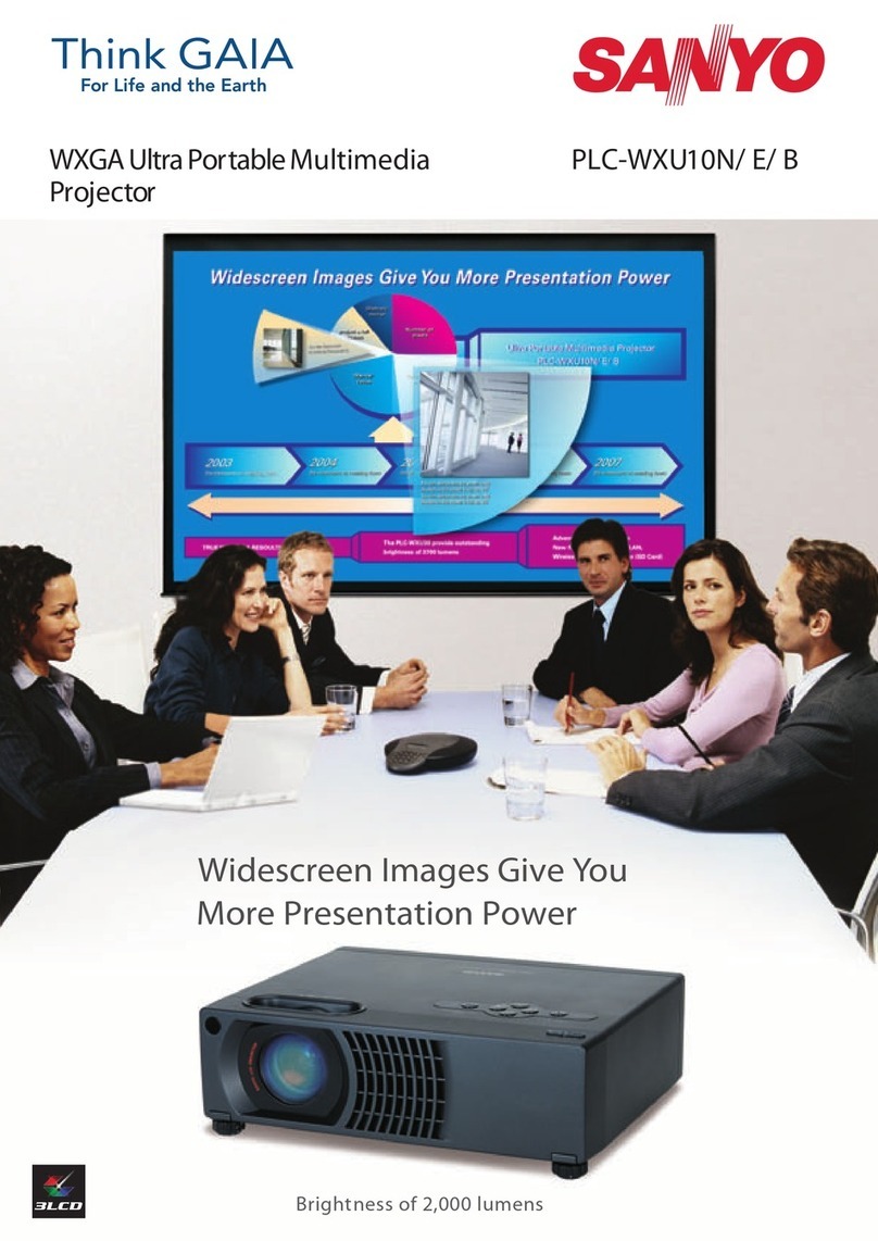 Sanyo PLC-WXU10N User manual Sanyo PLC-WXU10N User manual