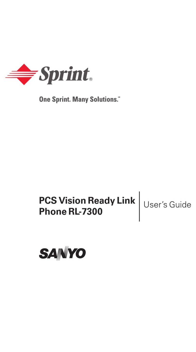 Sanyo SCP-7300 User manual