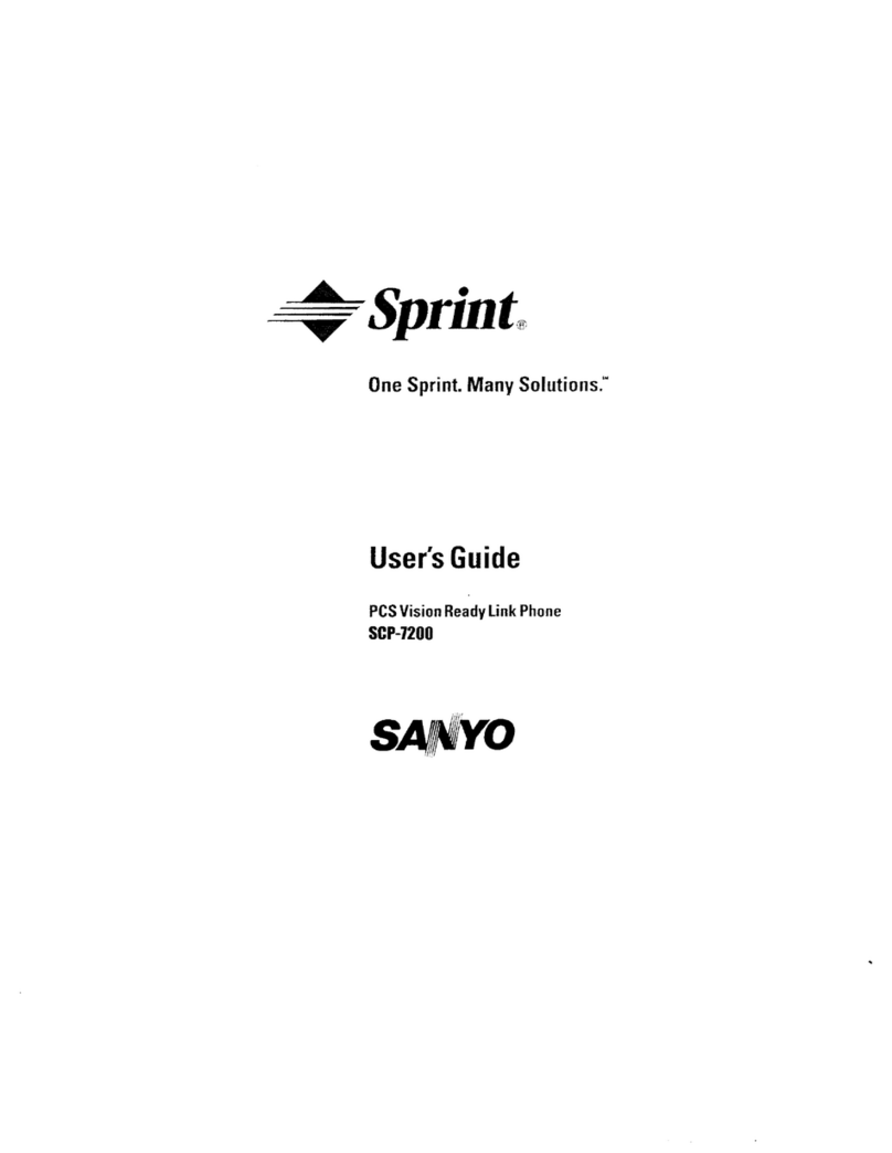 Sanyo SCP-7200 User manual Sanyo SCP-7200 User manual