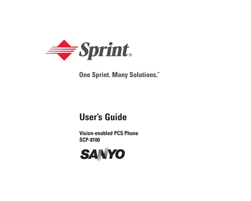 Sanyo SCP-8100 User manual