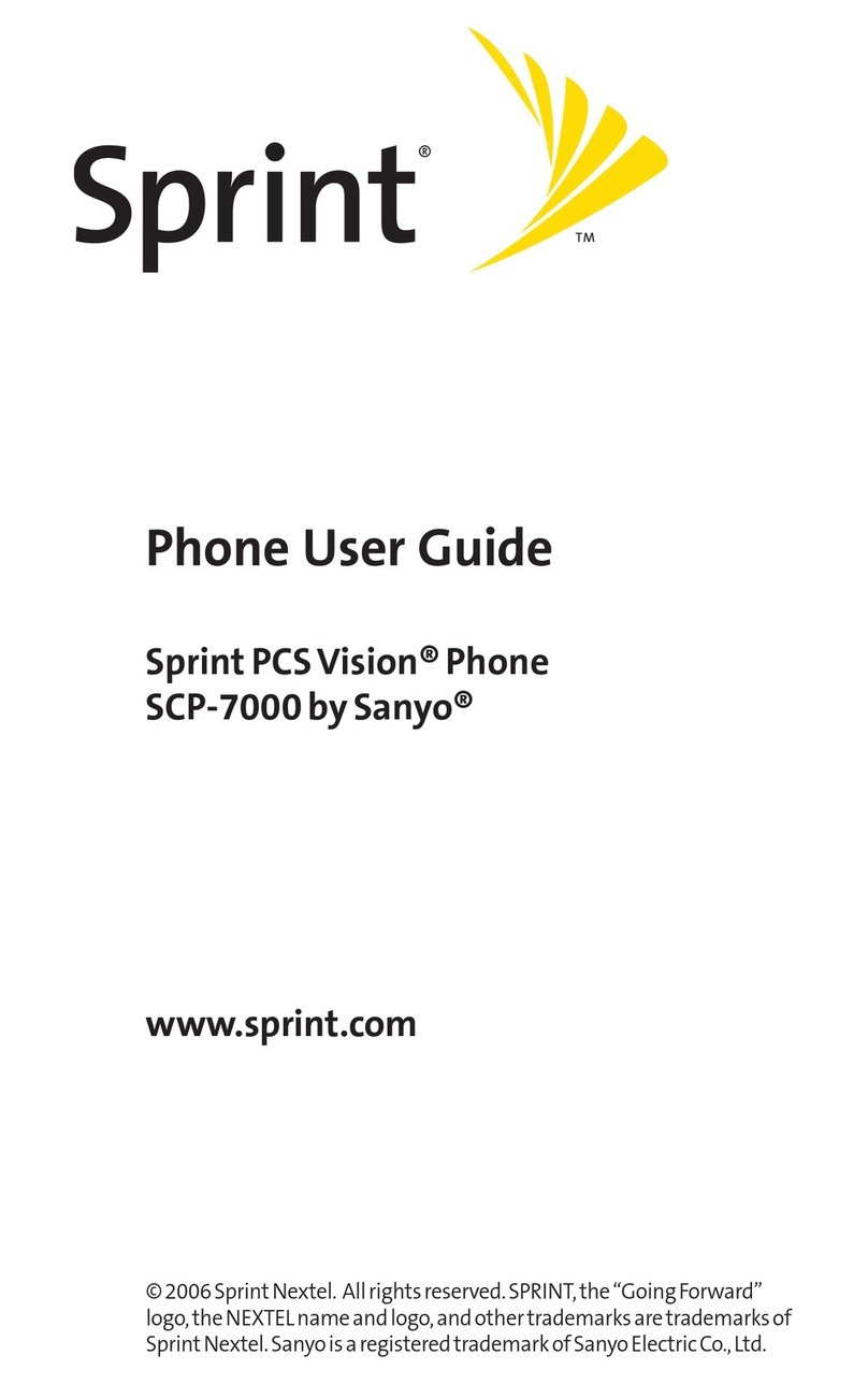Sanyo Sprint SCP-7000 User manual