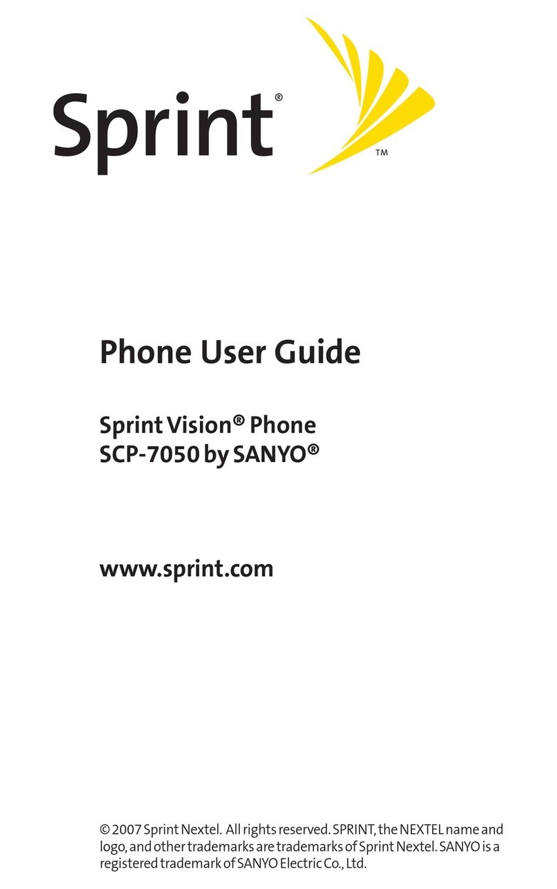 Sanyo SCP-7050 User manual