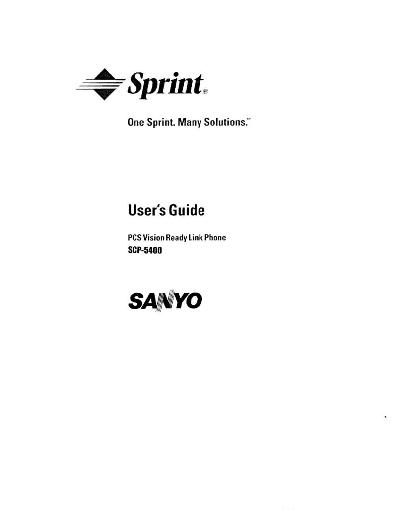 Sanyo SCP5400 - RL2500 Cell Phone 640 KB User manual