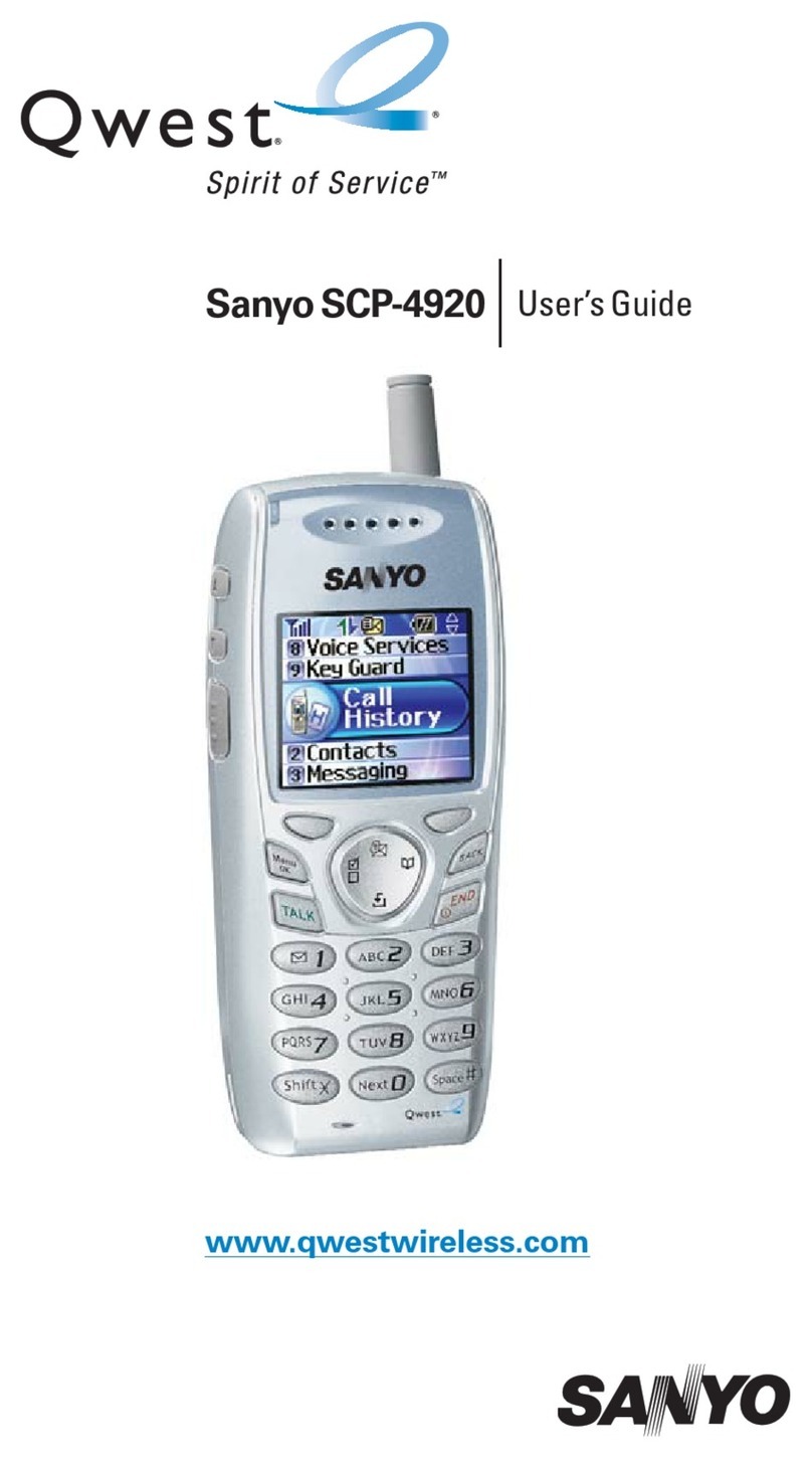Sanyo SCP-4920 User manual