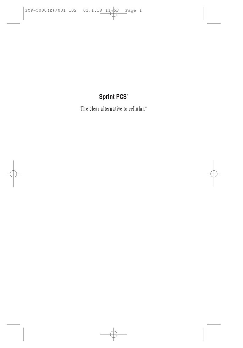 Sprint SCP-5000 User manual Sprint SCP-5000 User manual