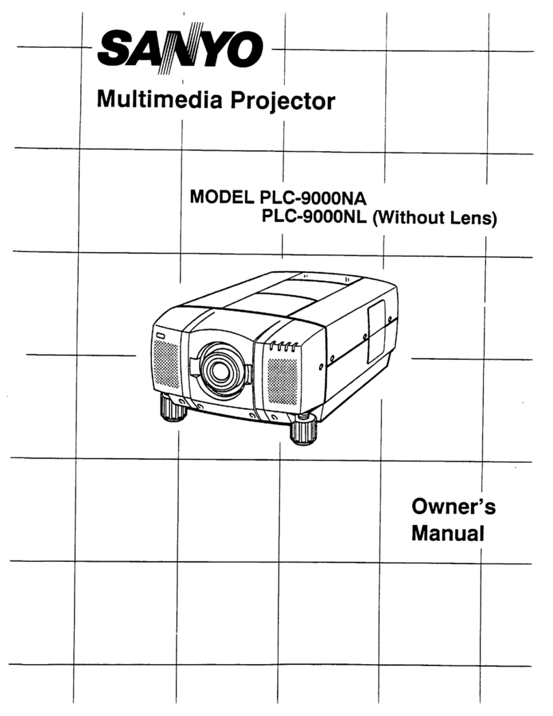 Sanyo PLC-9000NA User manual