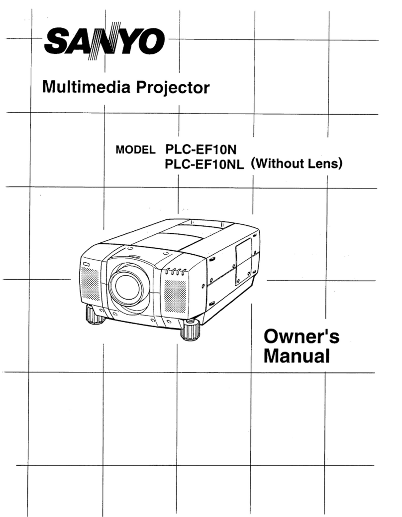 Sanyo PLC-EF10N - SXGA LCD Projector User manual