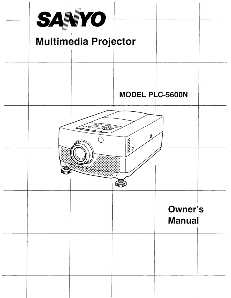 Sanyo PLC-5600N User manual