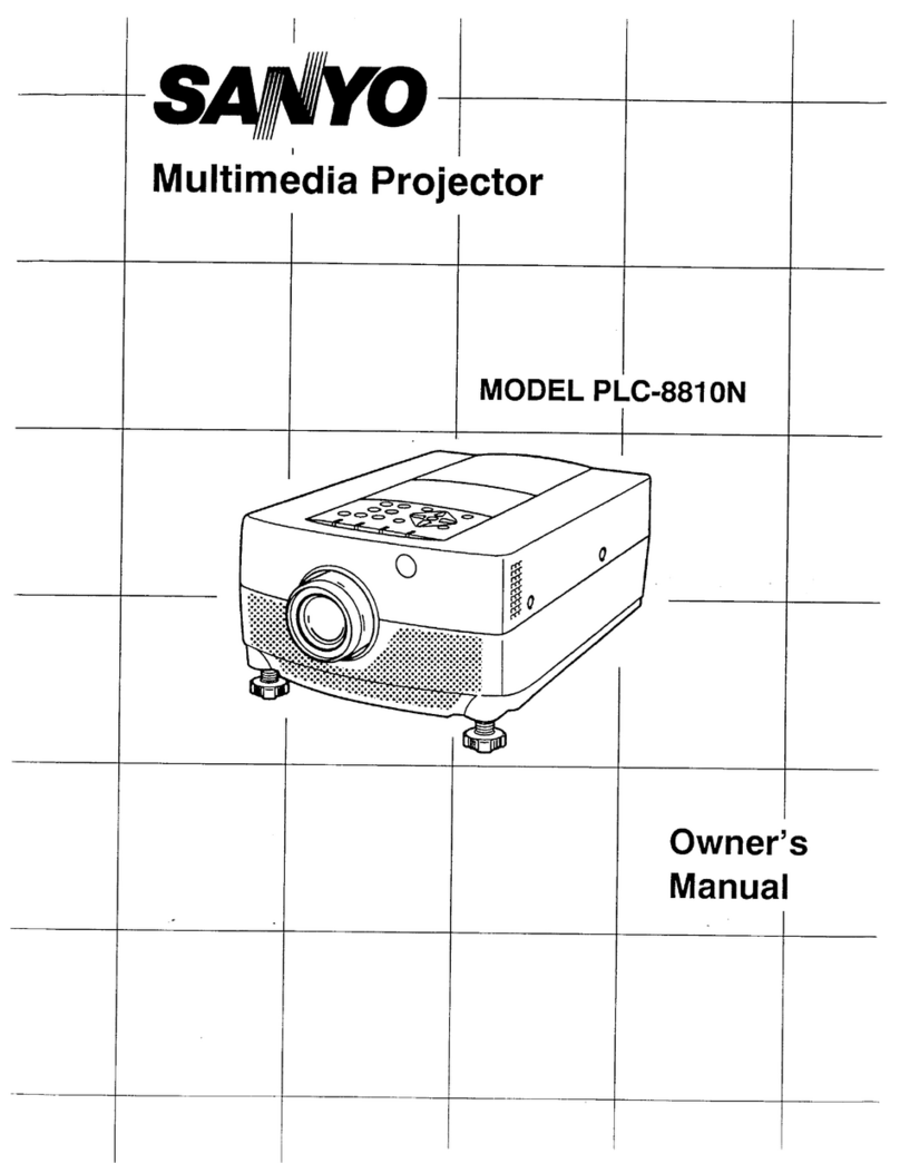 Sanyo PLC-8810N User manual