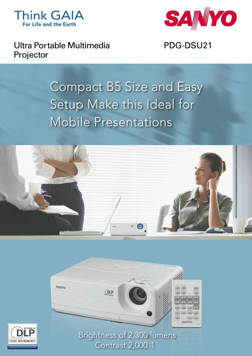 Sanyo PDG-DSU21 User manual