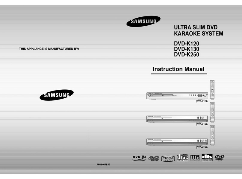 Samsung DVD-K120 instruction manual