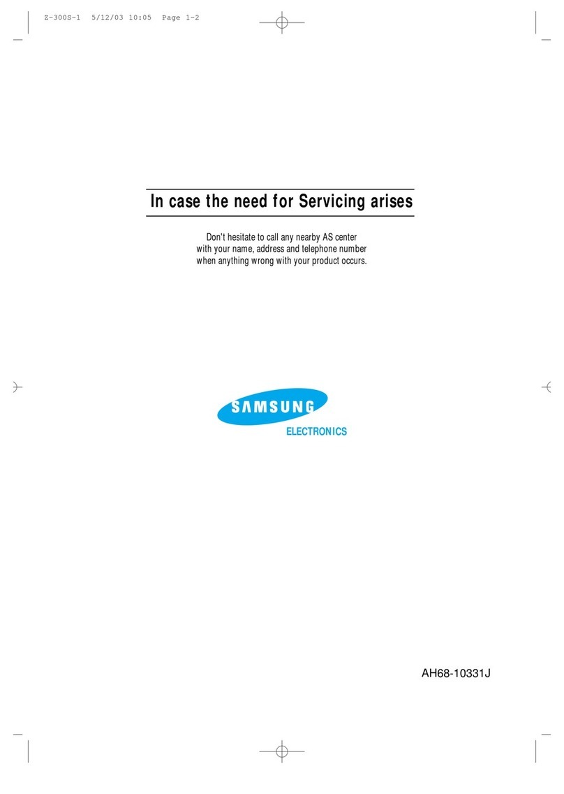 Samsung Z-300S User manual