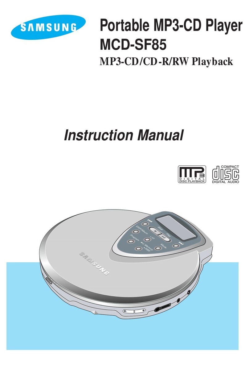 Samsung MCD-SF85 instruction manual