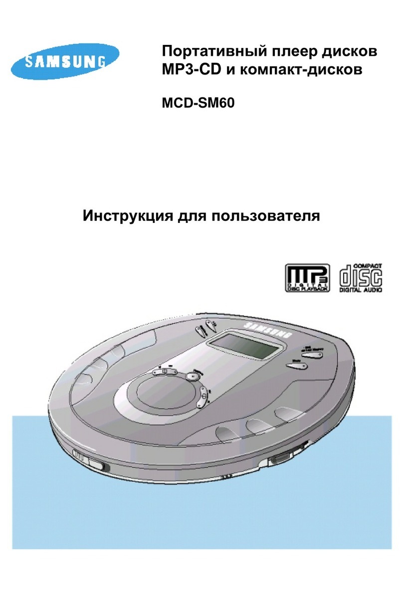 Samsung MCD-SM60 User manual