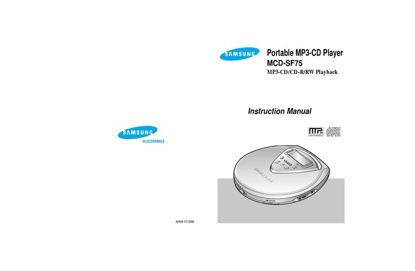 Samsung MCD-SF75 - CD YEPP User manual