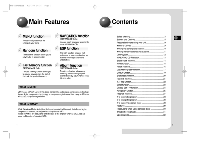 Samsung MCD-HM920 instruction manual