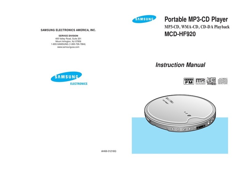 Samsung MCD-HF920 User manual