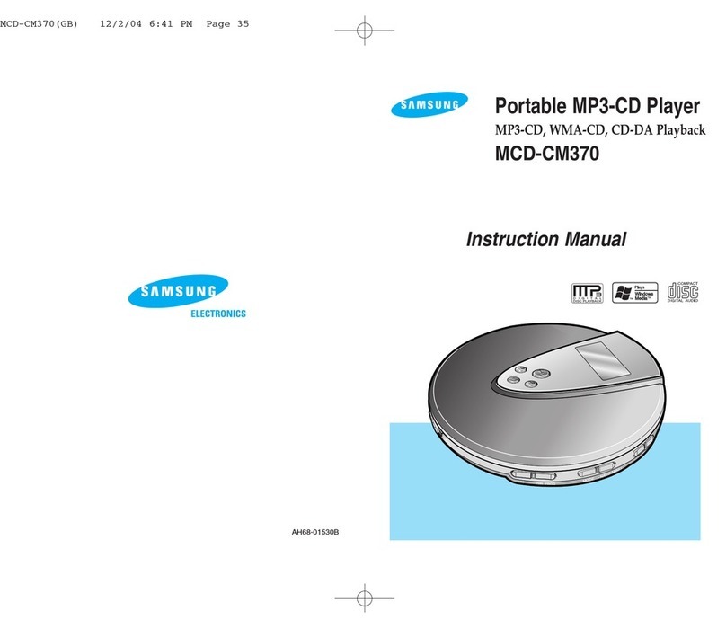Samsung yePP MCD-CM370 instruction manual