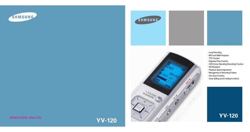 Samsung yePP YV-120H User manual Samsung yePP YV-120H User manual