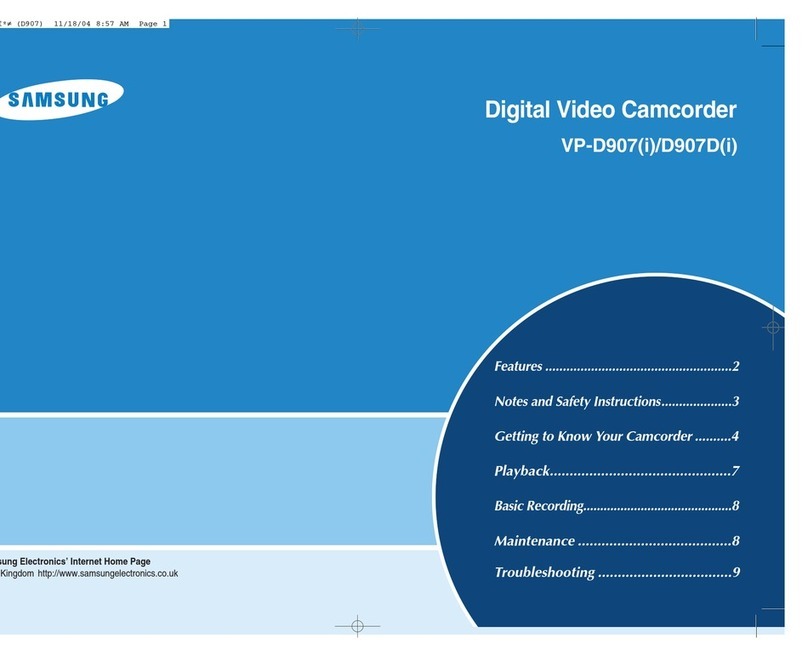 Samsung VP-D907 User manual